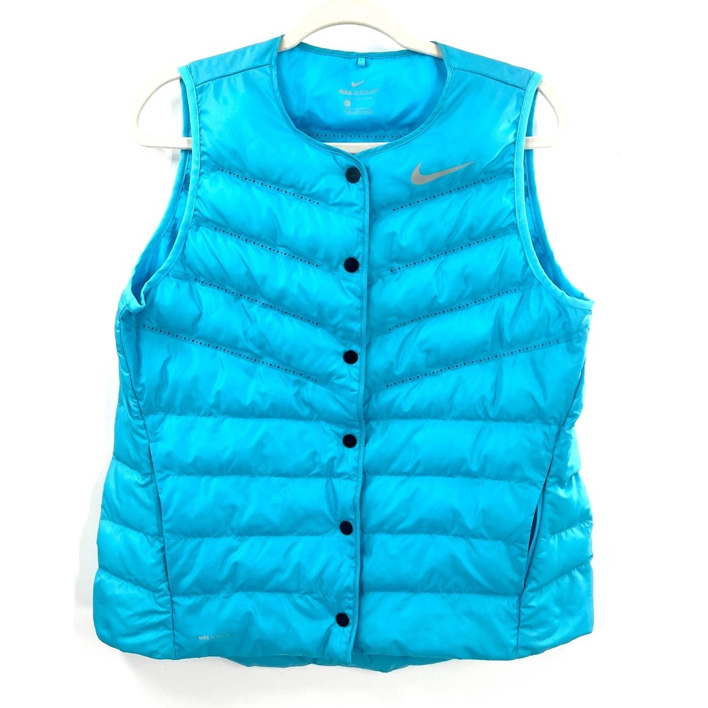 Nike AeroLoft Golf Vest light blue quilted puffer outdoor athletic athletic L